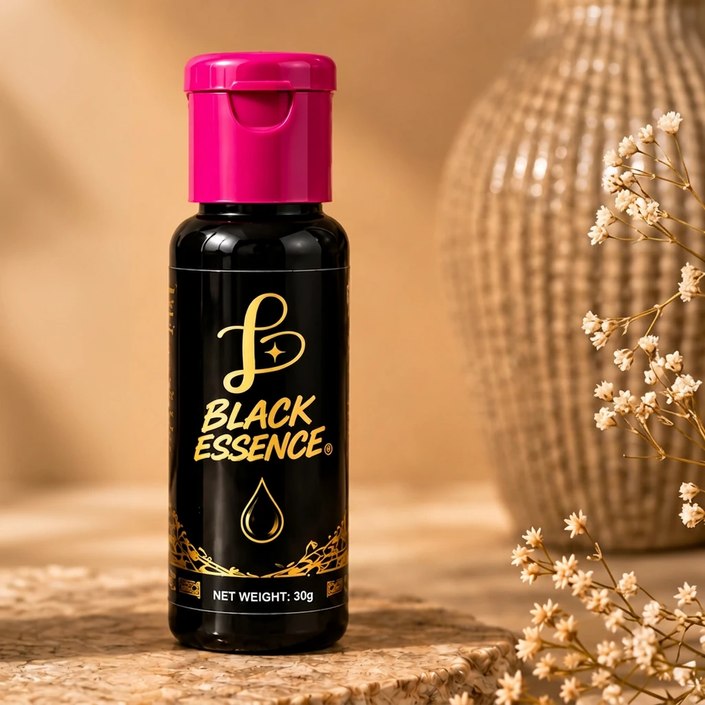 Black Essence liquid soap black and pink bottles